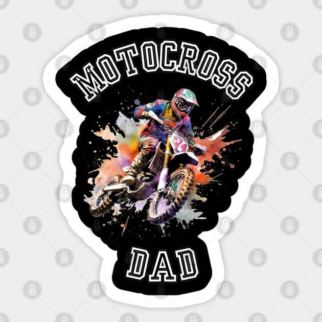 Motocross Dad Dirt Bikes Racer Sticker by stickercuffs